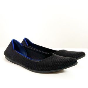 Rothy's Flats The Point Knit Ballet Black